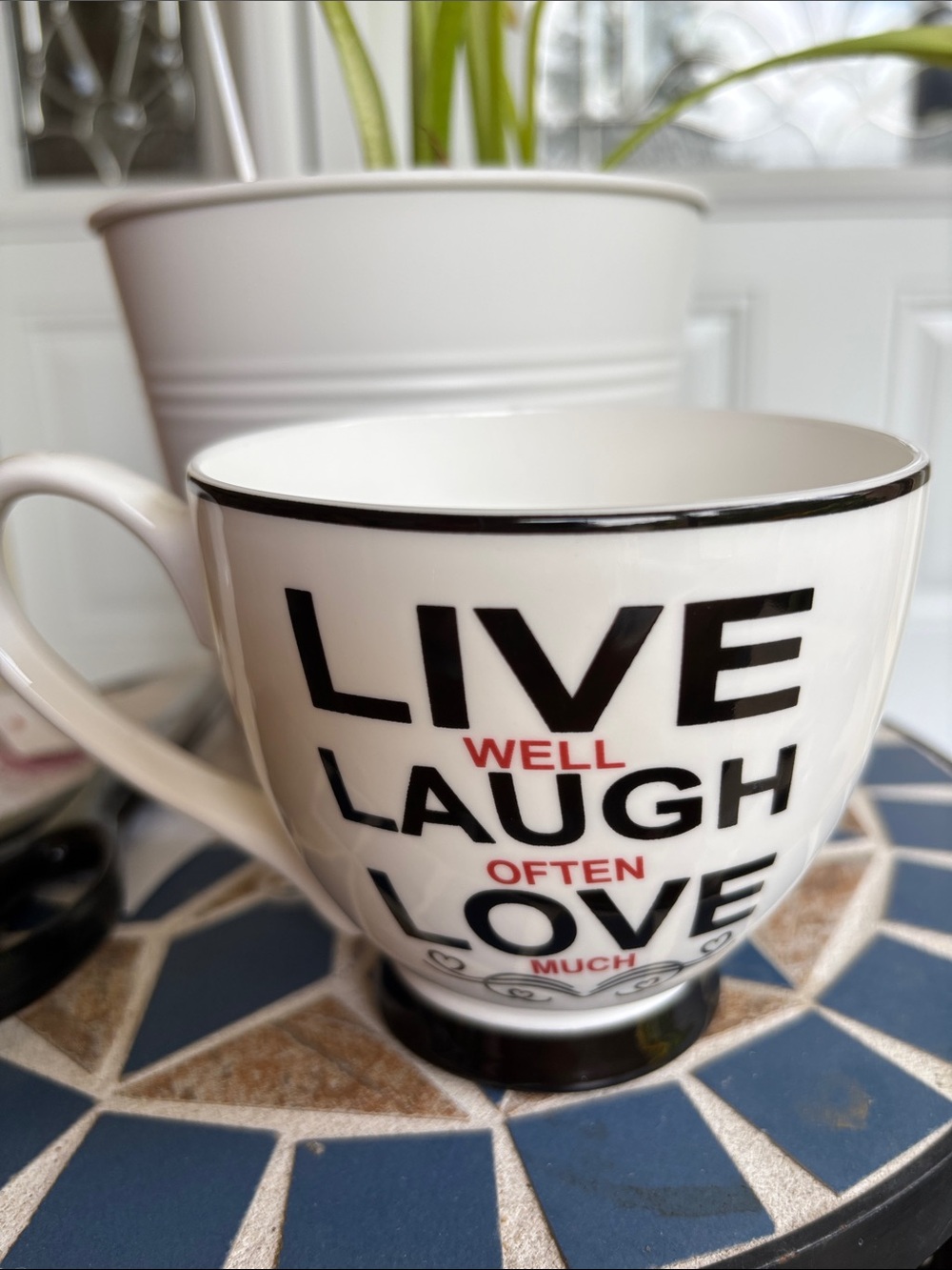 🍀3 for $25🍀 Portobello by Design large Live, Love, Laugh coffee mug